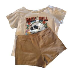 Hollister Brown Suede Like High Rise Bohemian Shorts Size 7 NWT